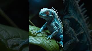 AI designed a small Alien Lizard Perched on a Leaf babyanimals cute babyAlienLizard [upl. by Elletsyrc384]