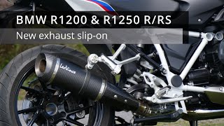 BMW R1200RRS amp R1250RRS New slipon exhaust amp ride by sound [upl. by Teeniv]