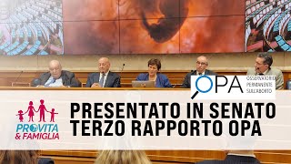 III Rapporto OPA  Conferenza Stampa in Senato [upl. by Nessie]