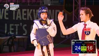 2019 CHUNCHEON KOREA OPEN INTERNATIONAL TAEKWONDO CHAMPIONSHIPS SENIORF 46kg FINAL [upl. by Annohsat]