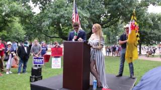 Lucian Wintrich amp Cassandra Fairbanks at Rally for Peace — Disavow [upl. by Nelleyram]