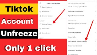 TikTok Account Unfreeze Kaise Kare amp TikTok 0 View Problem Solving [upl. by Lane]