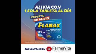 Desinflanax el dolor intenso con Flanax® 550 Ordénalo a domicilio en FarmaVita [upl. by Rudolfo]