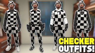 GTA 5 ONLINE HOW TO GET MULTIPLE CHECKERBOARD MODDED OUTFITS ALL AT ONCE Clothing Glitches 156 [upl. by Borden608]