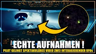 Keine Satelliten Video zeigt zwei stoppende amp sich umkreisende UFOs über dem Atlantik [upl. by Aerdied287]