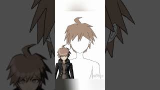 Makoto Naegi ibispaint drawing anime makotonaegi danganronpa [upl. by Tsnre469]