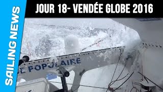 18 ème jour en mer  Vendée Globe 2016 [upl. by Asined919]