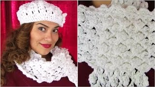 How To Crochet ♥ Scarf Tutorial ♥ Delicate Pattern [upl. by Aneehc608]