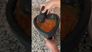 Salsa de molcajete con huevos hervidos salsademolcajete comidatipicamexicana [upl. by Saudra]