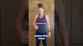 Braxton Hicks vs Labor Contractions pregnancy birth doula shorts [upl. by Namyh]