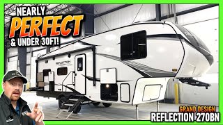 Nearly PERFECT amp Small Sized New Couples Fifth Wheel 2023 Grand Design Reflection 270BN [upl. by Ylrrad]