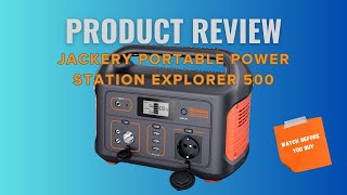 Jackery Explorer 500 REVIEW The Ultimate Portable Power Station for Outdoor Adventures [upl. by Beisel809]