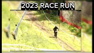 Poiana Brasov Romania 2023 Balkan Downhill Championships DH Race Run [upl. by Soisatsana454]