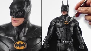 Sculpting BATMAN  Michael Keaton   The Flash 2  Timelapse [upl. by Larry]