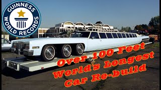 Worlds longest car made over 100 feet long limousine broke Guinness World Records [upl. by Ennahs]