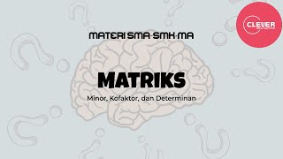 SOAL MATRIKS  Minor Kofaktor dan Determinan [upl. by Byler]