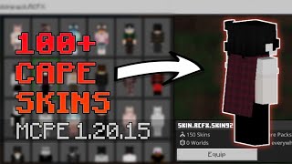 100 Capes Skin Pack for MCPE 120  Working on Servers  Mobile amp PC [upl. by Soigroeg]