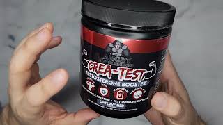 Angry Supplements CreaTest Premium 100 Creatine Monohydrate  Testosterone Booster Powder Review [upl. by Asseret288]