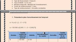 BTS MCO  BTS MUC Gestion  Le financement des investissements  Cas Lepin [upl. by Llirrehs102]