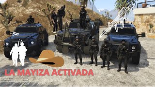 LA MAYIZA SALIO A CAZAR A LOS CONTRARIOS EN SUS BLINDADOS ARTILLADOS  GTA V RP [upl. by Nodearb]