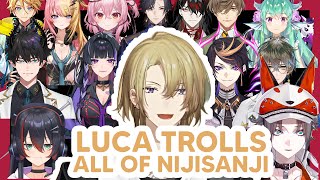 Luca trolls all of Nijisanji livers in Crab game collab 【NIJISANJI EN】 [upl. by Gaivn]