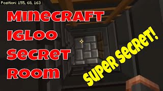 Minecraft Igloo Secret Room [upl. by Nemzaj]