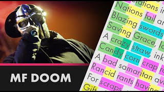 MF DOOM on Cellz  Lyrics Rhymes Highlighted 342 [upl. by Alema679]