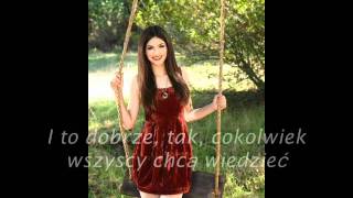 Victoria Justice  Youre the reason tłumaczenie pl [upl. by Eldwon]