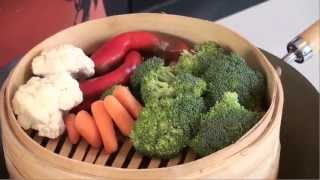 Steaming Vegetables on a Bamboo Steamer [upl. by Eiramrefinnej645]