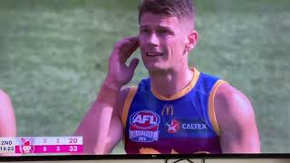 A big 50m penalty for the Sydney Swans and Dayne Zorko not happy in the 2024 AFL Grand Final [upl. by Arrim]