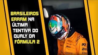 DIA RUIM ENZO FITTIPALDI E GABRIEL BORTOLETO ERRAM NO QUALY DA FÓRMULA 2 F2 [upl. by Sabas]