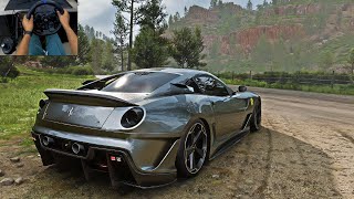 1200 HP Ferrari 599xx EVO  Forza Horizon 5  Logitech G923  Gear Shifter [upl. by Dric]