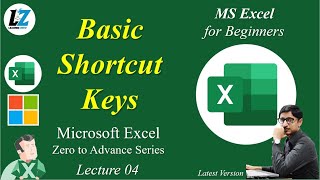 4 MS Excel  Basic Shortcut Keys  UrduHindi  Learner Zero excel microsoft learning exceltips [upl. by Enileuqcaj486]