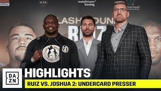 HIGHLIGHTS  Ruiz vs Joshua 2 Undercard Press Conference [upl. by Armallas]