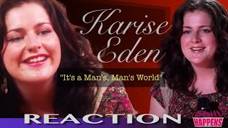 First Time Reaction to Karise Eden quotIts a Mans Worldquot James Brown Cover [upl. by Aicertal]