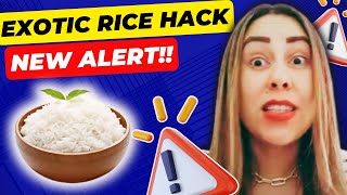 EXOTIC RICE METHOD Review ❌SEE THIS Exotic Rice Hack  Exotic Rice Method Weight Loss Recipe [upl. by Veneaux]