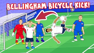 BELLINGHAM SAVES ENGLAND Bicycle kick vs Slovakia Euro 2024 Goals Highlights [upl. by Dempstor]