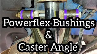 2001 Jaguar XK8  Powerflex Front Upper Wishbone Bushings  Caster Adjustment [upl. by Lorelei]