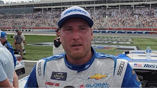 Austin Hill Apologizes for Crashing Cole Custer at Charlotte on Backstretch [upl. by Pippy]