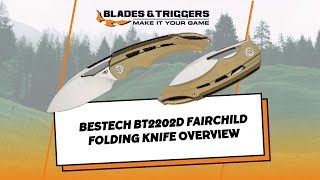 Bestech BT2202D Fairchild Folding Knife Overview [upl. by Zertnom]