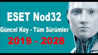 NOD32 Güncel Key 2019  2028 [upl. by Clarhe]