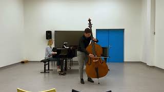 Dittersdorf Double Bass Concerto in E  major I Allegro Moderato  Nikola Šumaruna [upl. by Ylellan809]