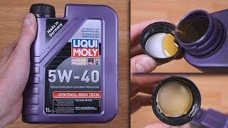 Liqui Moly Synthoil High Tech 5W40 original engine oil show [upl. by Aletse]