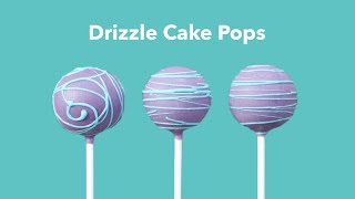 How to Drizzle Cake Pops  Cake Pop Decorating Tutorial [upl. by Tilney]