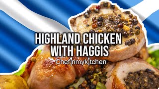 Highland Chicken with Haggis  Scottish  Chef In My kitchen [upl. by Atinwahs]