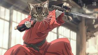 An Anime in the style of Rounin Kenshin with Cats [upl. by Ialohcin]