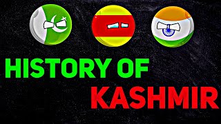 HISTORY OF KASHMIR⚔🌏☠ In Nutshell  INDOPAK WAR✊🥵⚔ shorts countryballs geography mapping [upl. by Berti]