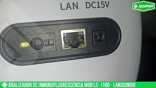 ANALIZADOR DE INMUNOFLUORESCENCIA MOD LS 1100 LANSIONBIO [upl. by Smallman]