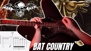 Avenged Sevenfold – Bat Country Full POV Guitar Cover  SCREEN TABS [upl. by Acirne362]