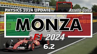 Monza F1 2024  Extension 62 with 2024 physics  Assetto Corsa [upl. by Levram]